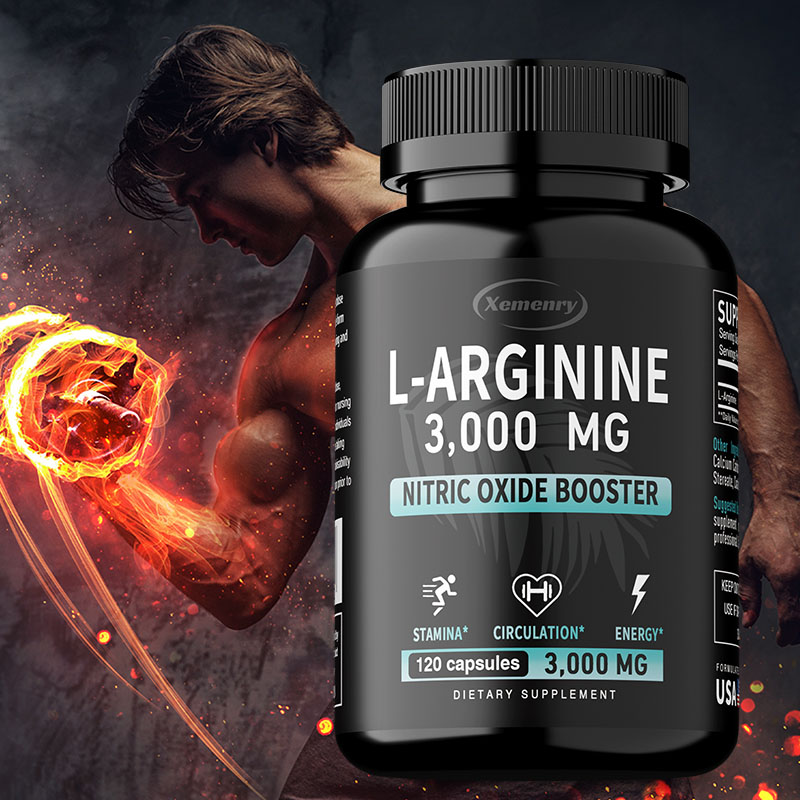 Pre Workout Supplement - L-Arginina: apoya el crecimiento muscular, promueve