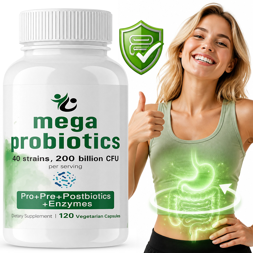 Digestive Enzyme Blend - Probióticos 200 Mil Millones de UFC,