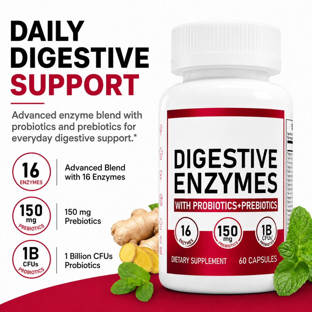 Digestive Enzyme Blend - Enzimas Digestivas con 1 Billón de