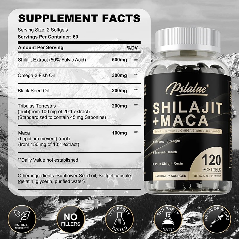 Shilajit + Cápsulas de Maca: C - Pre Workout Supplement reseña y precio