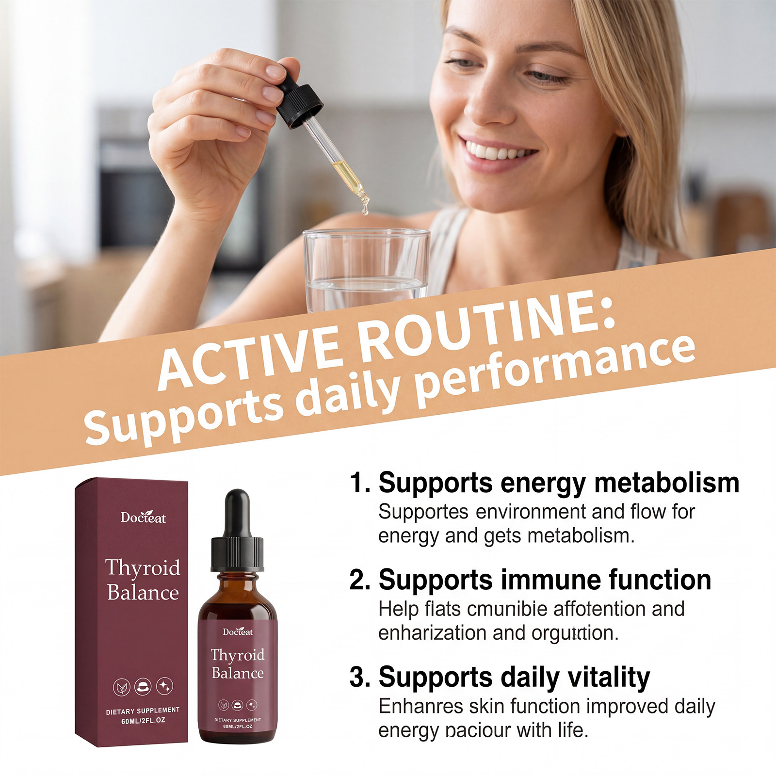 Suplemento de tinción de tiroi - Iodine Drops Supplement reseña y precio