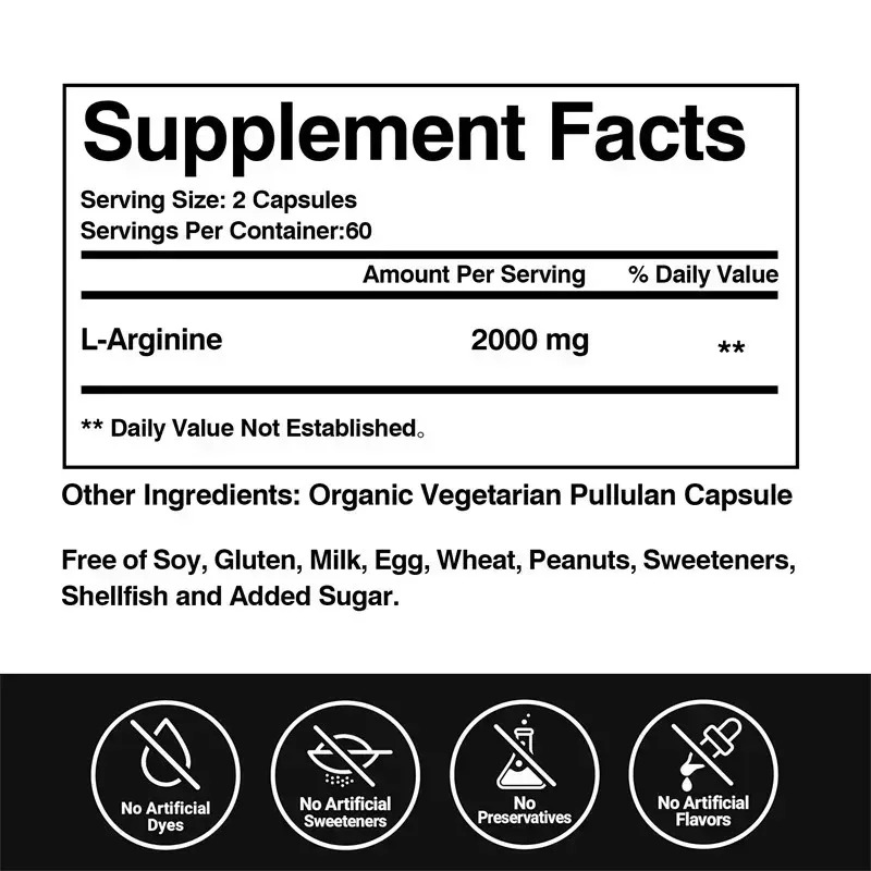 Cápsulas de L-Arginina para Ho - Pre Workout Supplement reseña y precio