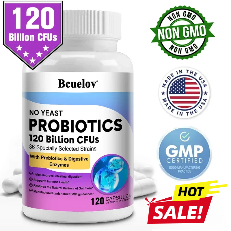 Probióticos 120 Billion CFU 36 - Digestive Enzyme Blend reseña y precio
