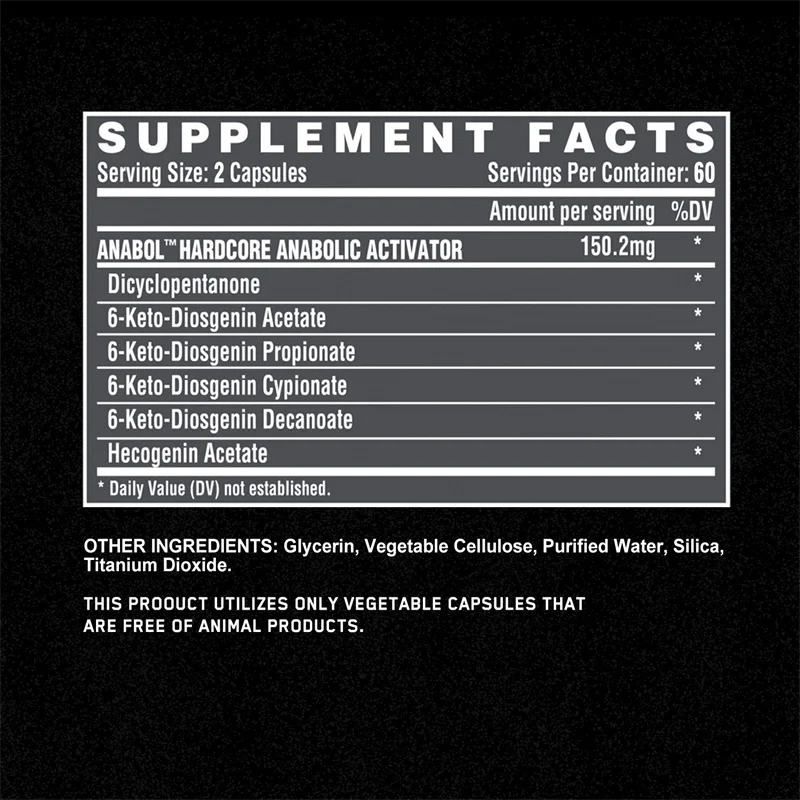 Suplemento Anabol Hardcore: ay - Pre Workout Supplement reseña y precio